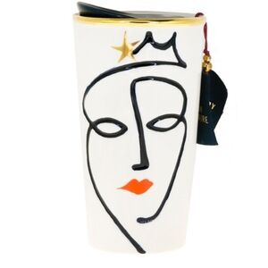 2016 Starbucks Siren Travel Mug Double Tumbler Mermaid Crystal Lips 10oz Face